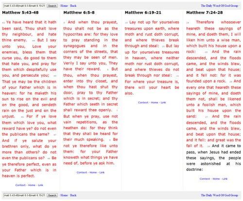 The KJV Simple Search Parallel Bible Tutorial